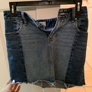 pacsun jean skirt!